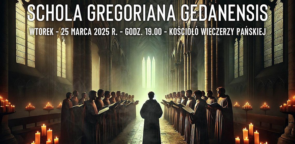 Schola Gregoriana Gedanensis – Nieszpory (marzec 2025) grafika