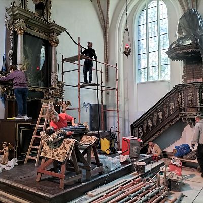 Prace renowacyjne w kaplicy św. Anny grafika