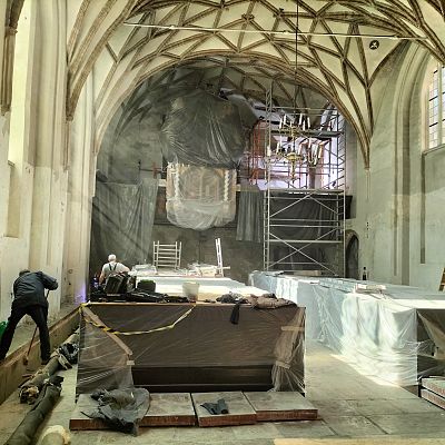 Prace renowacyjne w kaplicy św. Anny grafika